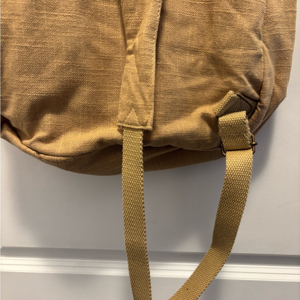 Chic Tan Backpack With Patterned Pocket | Earthbo… - image 8